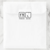 Kiteboarding Vierkante Sticker (Tas)