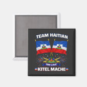 Kitel Mache Haïti One Love Vlag Magneet (Voorkant / Achterkant)