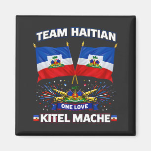 Kitel Mache Haïti One Love Vlag Magneet