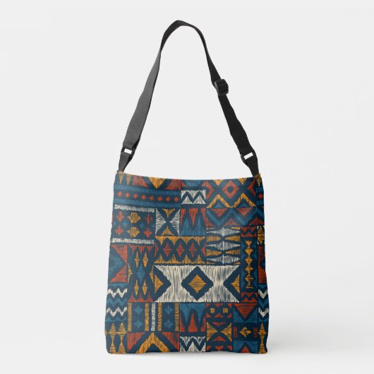 Kitenge chitenge Pattern Africa Crossbody Tas (Achterkant)