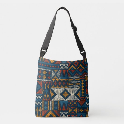 Kitenge chitenge Pattern Africa Crossbody Tas (Voorkant)