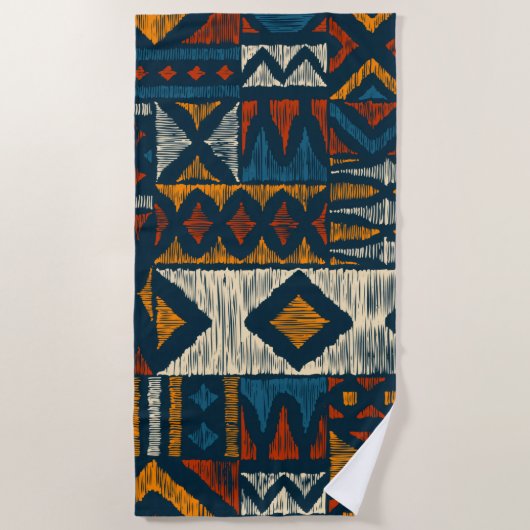 Kitenge chitenge Pattern Africa towel Strandlaken (Voorkant)