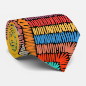Kitenge Pattern Stropdas (Opgerold)