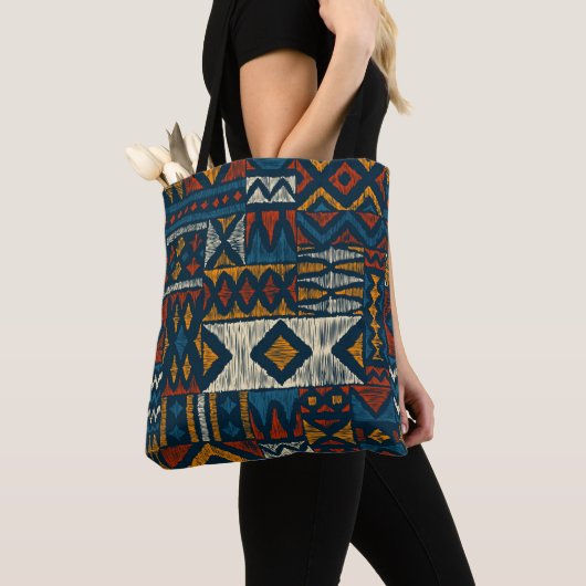 Kitengue Ankara chitenge Pattern Africa Tote Bag (Dichtbij)