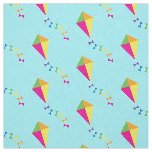 Kites Cute Colorful Kinderen Stof (Swatch)