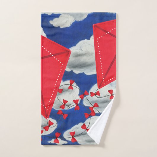 Kites en Klouds Bad Handdoek (Handdoek)