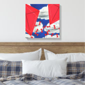 Kites en Klouds Canvas Afdruk (Insitu (Slaapkamer))
