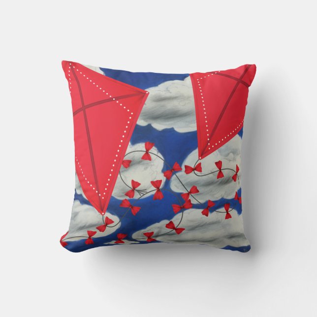 Kites en Klouds Kussen (Voorkant)