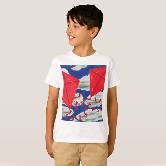 Kites en Klouds T-shirt (Voorkant volledig)