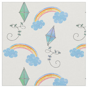 Kites en Rainbows Stof
