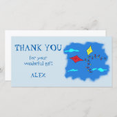 Kites Gepersonaliseerd Dank u Bedankkaart (Voorkant / Achterkant)