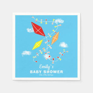 Kites in de Sky Boy Baby shower Party Servet