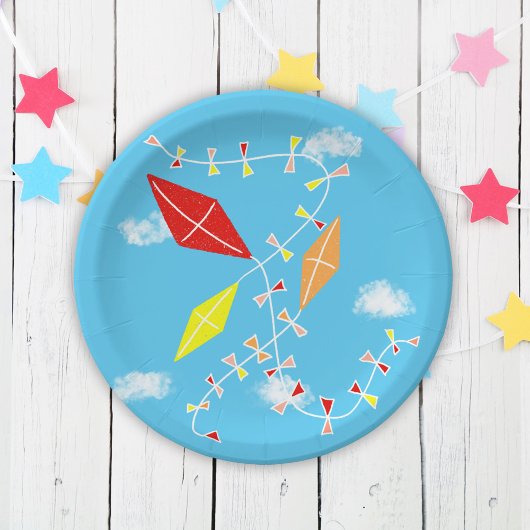 Kites in het Sky Baby shower Party Paper Bord
