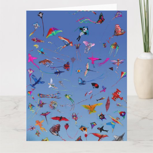 Kites Kites Kites in Sky Kaart (Voorkant)