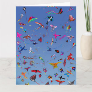 Kites Kites Kites in Sky Kaart