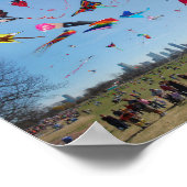 Kites Kites Kites in Sky Poster (Hoek)