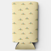 Kites op bleek sinaasappel seltzer blikjeskoeler (Voorkant)