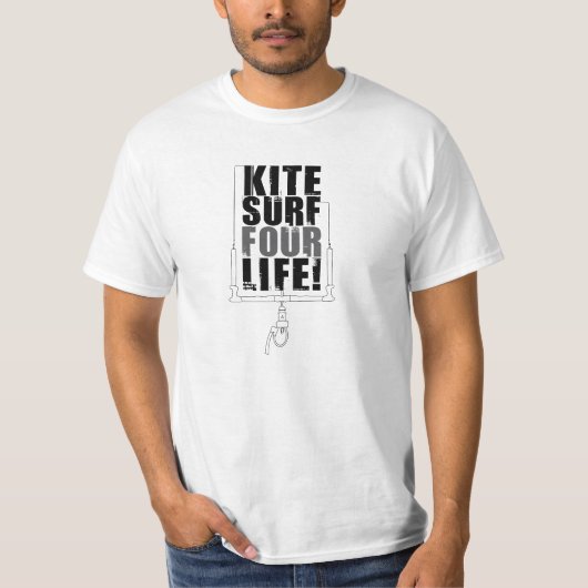 Kitesurf 4 Life! T-shirt (Voorkant)