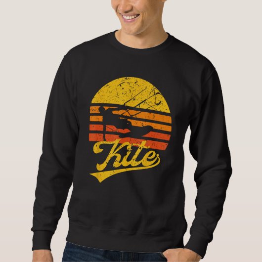 Kitesurf Gift - Kite Surfen Retro Kite Boarding Trui (Voorkant)