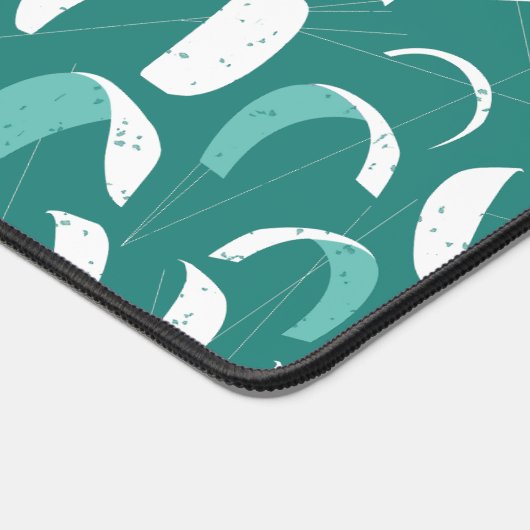 Kitesurfen, Cool Blue White Kite Surfer Bureaumat (Hoek)