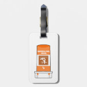 Kitesurfen is mijn medicijn bagagelabel (Achterkant verticaal)