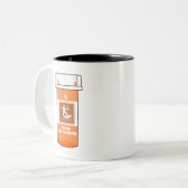 Kitesurfen is mijn medicijn tweekleurige koffiemok (Voorkant links)