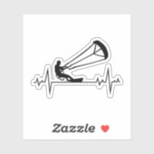 Kitesurfen Kiteboarden Kite paardrijden Windsporte Sticker (Vel)