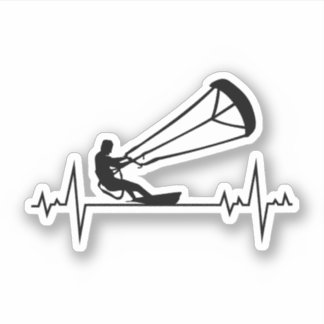 Kitesurfen Kiteboarden Kite paardrijden Windsporte Sticker