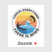 Kitesurfen Kiteboarden Kite paardrijden Windsporte Sticker (Vel)