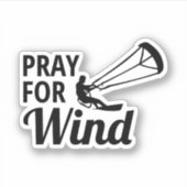 Kitesurfen Kiteboarden Kite paardrijden Windsporte Sticker (Voorkant)
