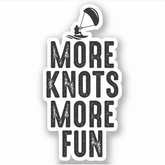 Kitesurfen Kiteboarden Kite paardrijden Windsporte Sticker (Voorkant)