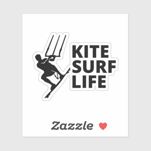Kitesurfen Kiteboarden Kite paardrijden Windsporte Sticker (Vel)
