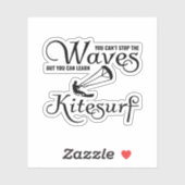 Kitesurfen Kiteboarden Kite paardrijden Windsporte Sticker (Vel)