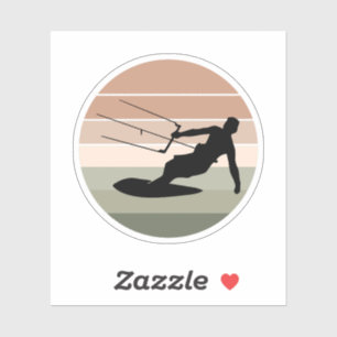 Kitesurfen Kiteboarden Kite paardrijden Windsporte Sticker