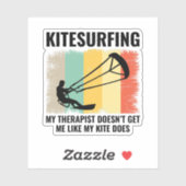Kitesurfen Kiteboarden Kite paardrijden Windsporte Sticker (Vel)