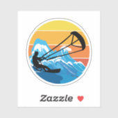 Kitesurfen Kiteboarden Kite paardrijden Windsporte Sticker (Vel)
