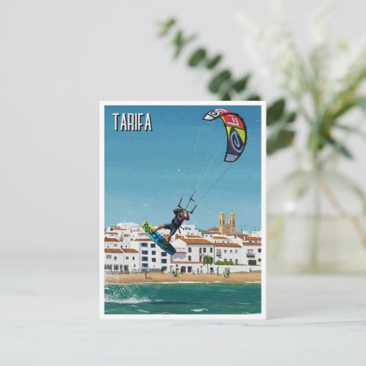 Kitesurfen Tarifa Spanje Reizen Briefkaart (Staand voorkant)