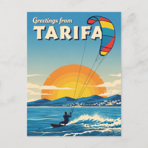 Kitesurfen Tarifa Spanje Reizen Briefkaart