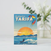 Kitesurfen Tarifa Spanje Reizen Briefkaart (Staand voorkant)