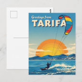 Kitesurfen Tarifa Spanje Reizen Briefkaart (Voorkant / Achterkant)