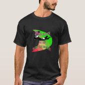 Kitesurfer Action Extreme Sport Roze Groen T-shirt (Voorkant)