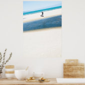 Kitesurfer boost een lucht op poster (Keuken)