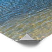 Kitesurfer boost een lucht op poster (Hoek)
