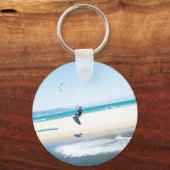 Kitesurfer boost een lucht op sleutelhanger (Voorkant)