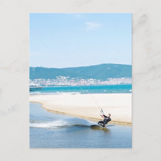 Kitesurfer Briefkaart (Voorkant)