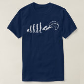 Kitesurfer Evolution Kitesurfing Kiteboarding T-shirt (Design voorkant)