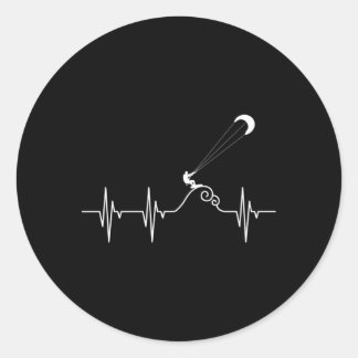 Kitesurfer Hebeat Kiteboard Kite Surfen Kiteboard Ronde Sticker