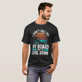 Kitesurfer I dont fall down Funny Kiteboarder Vint T-shirt (Voorkant volledig)
