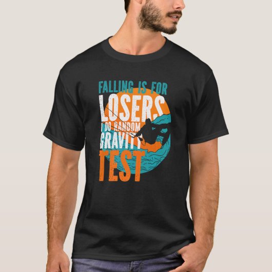 Kitesurfer is voor lossers... ik doe willekeurige t-shirt (Voorkant)