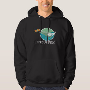 Kitesurfer op surfboard Kiteboarding Kitesurfing G Hoodie